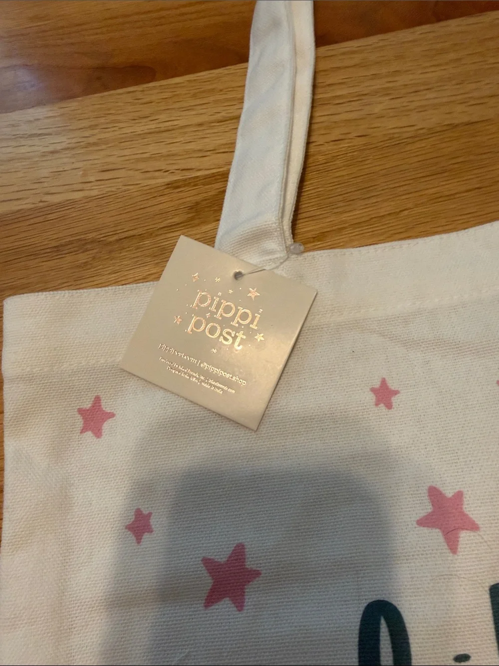 Pippi Post Canvas Book Tote Bag 